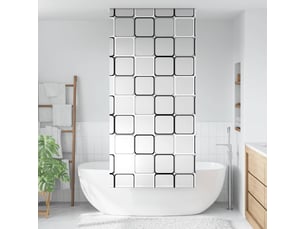 Store enrouleur de douche, store à rouleau 90x240 cm largeur du tissu 86 cm cf45061