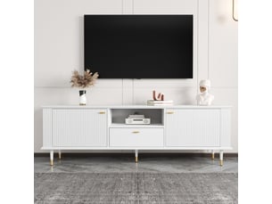 Meuble tv coloris blanc 170 cm <strong></strong> <strong></strong>
