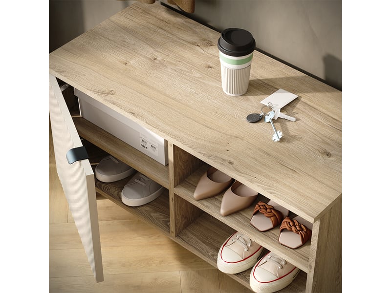 Vicco vestiaire, chênecachemire, ensemble de 2 pièces  - Conforama D