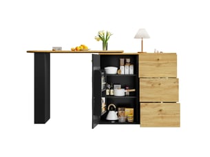 Bar coloris noir <strong>BEAUNIV</strong> <strong></strong> - 204 cm