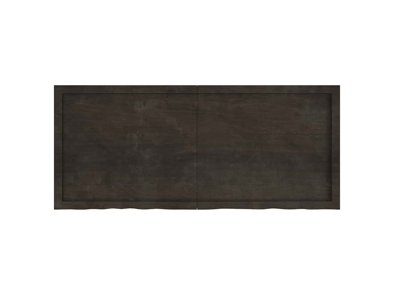  Comptoir de salle de bain, plan de travail marron foncé bois massif traité cf65876  - Conforama C
