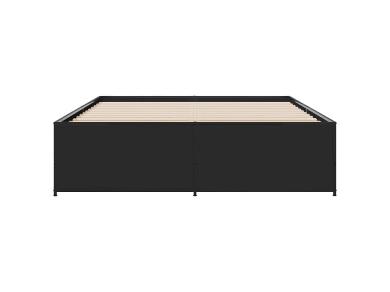  Lit double- lit adulte -  cadre de lit sans matelas noir 160x200 cm  - Conforama C