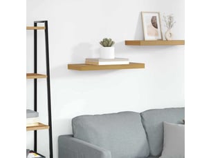 Étagère flottante, étagère suspendue montage mural beige 60 x 23,5 x 3,8 cm cf42434