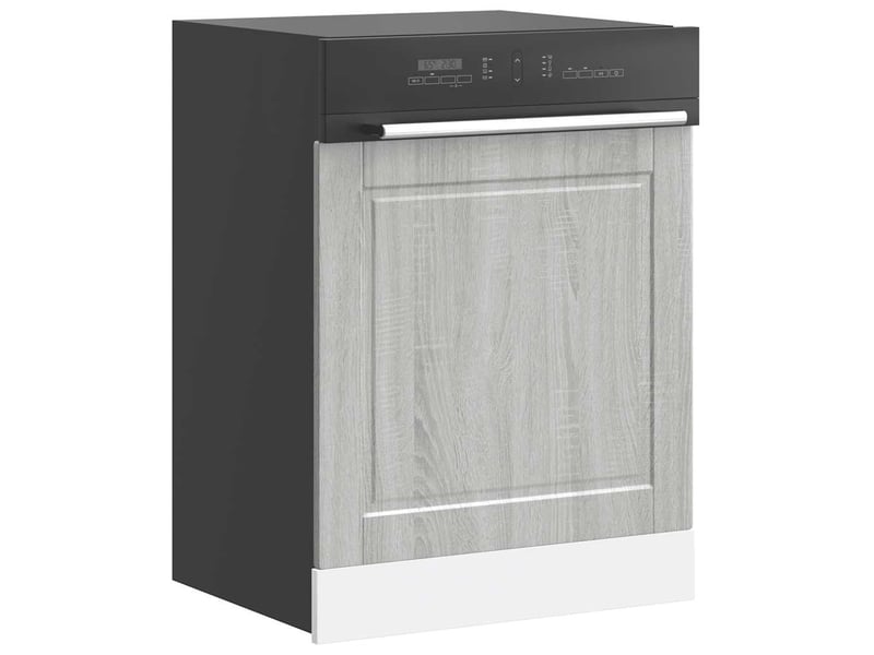  Panneau de lave-vaisselle sonoma gris 60x1,5x57cm  - Conforama D