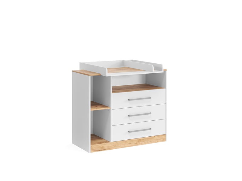  Vicco commode à langer, blancchêne doré, 110x93cm  - Conforama A