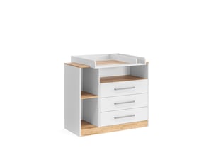 Vicco commode à langer, blancchêne doré, 110x93cm