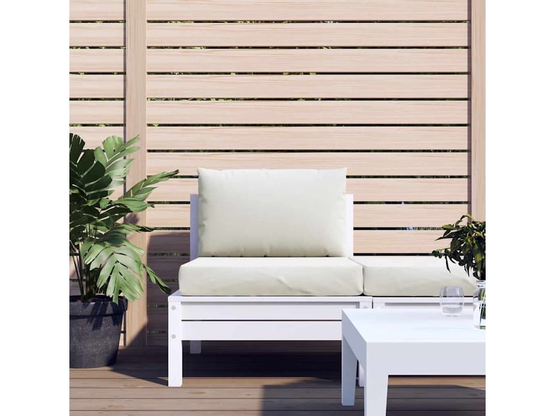  Lot de 2 coussins de palette, coussins de canapé crème mélangé tissu cf59519  - Conforama C