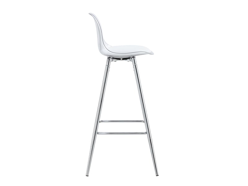 Lot de 2 chaises transparentes avec piètement en métal argenté W3658P368329 - Conforama B