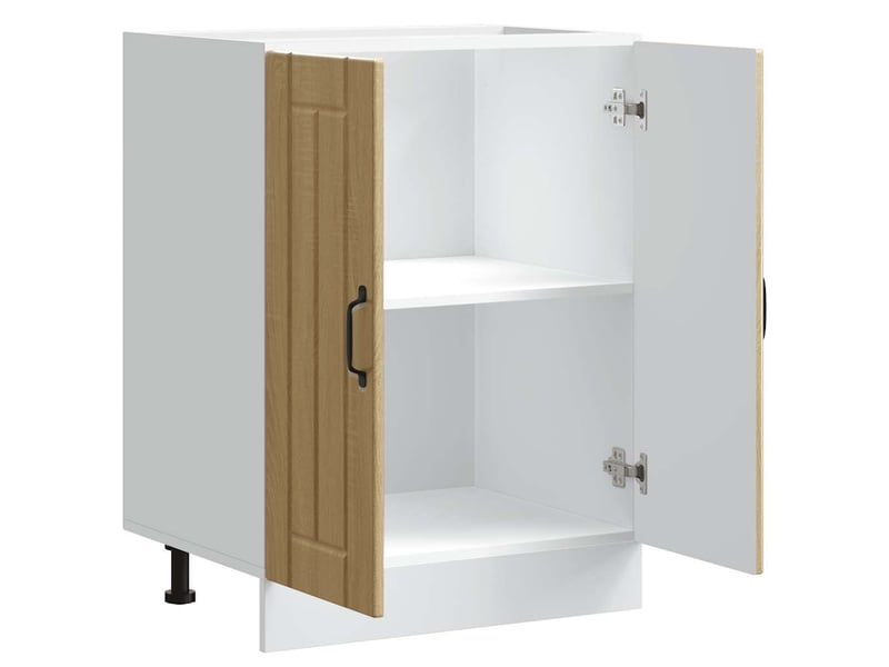  Meuble de cuisine, meuble de base de lavabo chêne sonoma bois d'ingénierie  - Conforama E