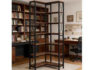 Bibliotheque coloris  bicolore 7 étagère(s) <strong>DESMIU</strong> <strong></strong> - 60 cm x 200 cm