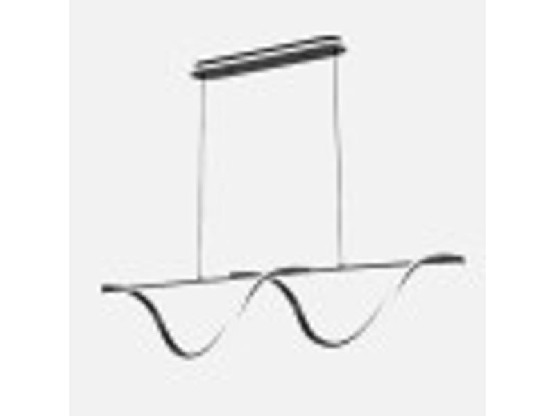  Fabrilamp house, suspension, moderne, led, 125 w, 5694 lm, 3000-4000-6000 k, noir, 50-110 x 110 x 15 cm 249592009 - Conforama D