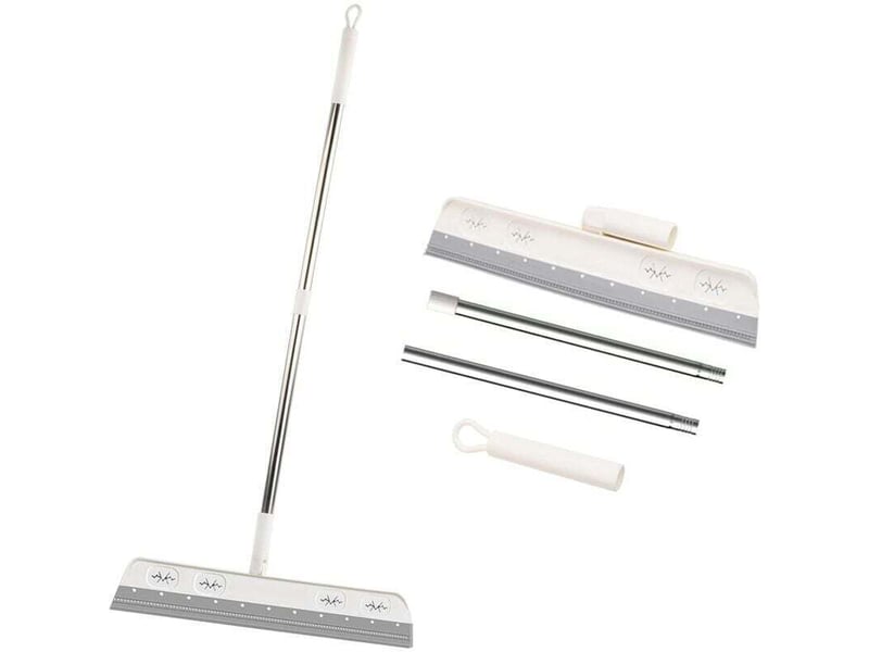  Enowelir raclette de sol télescopique avec brosse amovible pour nettoyage douche et vitres  - Conforama A