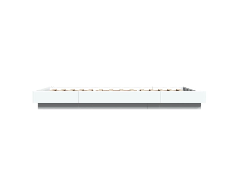  Lit simple- lit adulte -  cadre de lit sans matelas blanc 90x190 cm  - Conforama D