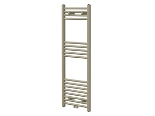 Luxebath sèche-serviettes design sahara 500 x 1200 mm, raccordement central, droit, haute conductivité thermique, radiateur mural porte-serviettes pour salle de bain, puissance 455 w, beige mat