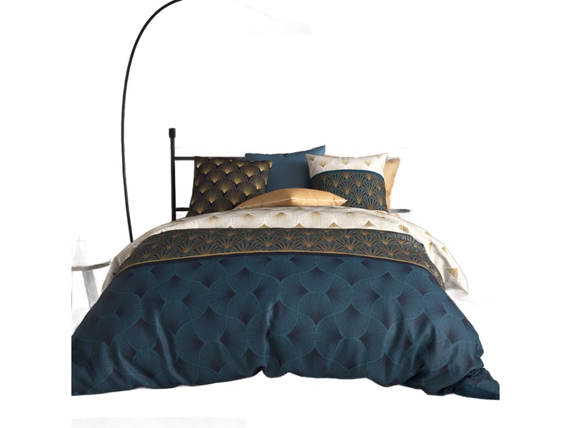 Housse de couette 220x240 cm + 2 taies d'oreiller 63x63 cm 100% coton 57 fils opale PD16520 - Conforama A