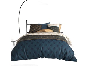 Housse de couette 220x240 cm + 2 taies d'oreiller 63x63 cm 100% coton 57 fils opale