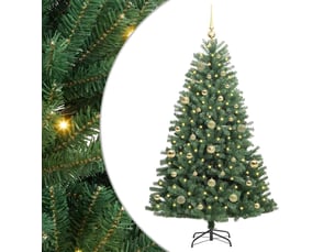 Sapin de noël artificiel, arbre de noël à branches articulées vert 150 cm shl8328
