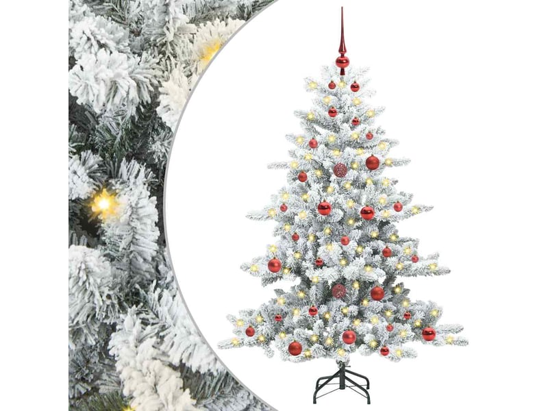  Sapin de noël, arbre de noël artificiel à branches articulées blanc 150 cm shl7915  - Conforama A