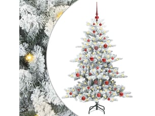 Sapin de noël, arbre de noël artificiel à branches articulées blanc 150 cm shl7915