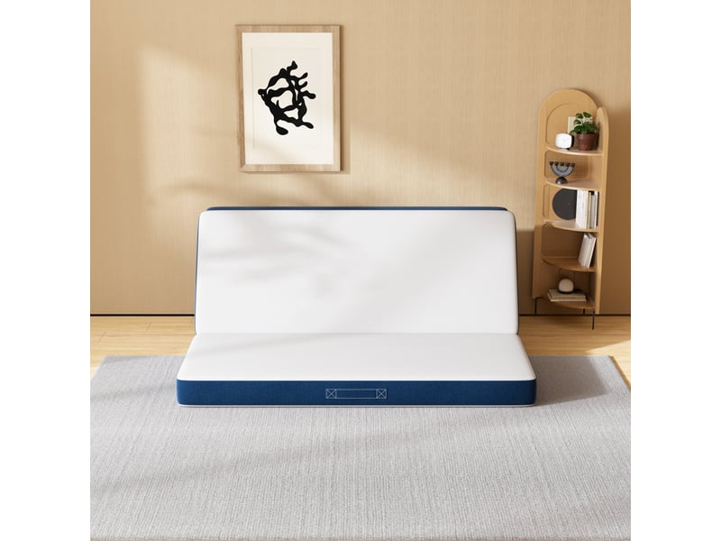  Matelas pliant triple 160x195cm, matelas polyvalent, 15cm mousse épaisse, housse amovible et lavable en machine, poignée de transport pour faciliter le transport  - Conforama E