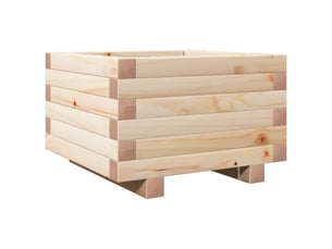 Jardinière - bac à fleurs 40x40x26,5 cm bois de pin massif
