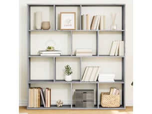 Bibliotheque coloris  gris  <strong></strong> <strong></strong> - 132 cm x 141.5 cm