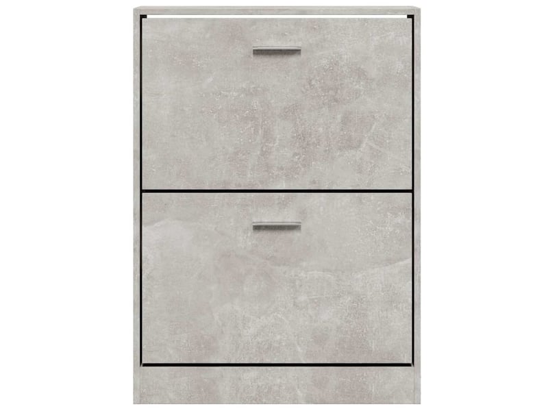  Meuble à chaussure, armoire à chaussures gris béton 59x17x81 cm bois d'ingénierie  - Conforama D