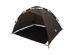 Tente de pêche, tente de camping 4 personnes marron libération rapide shl71593