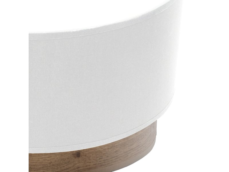  Applique murale fabrilamp tatiana blanc bois foncé 1 x e27 17x30x15 cm 189161084 - Conforama C