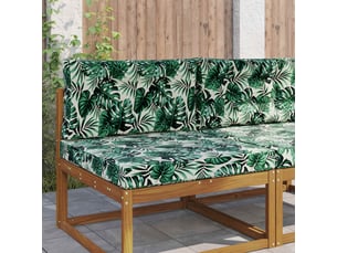 Coussin de canapé d'extérieur, coussin de chaise polyester motif feuilles cf54118