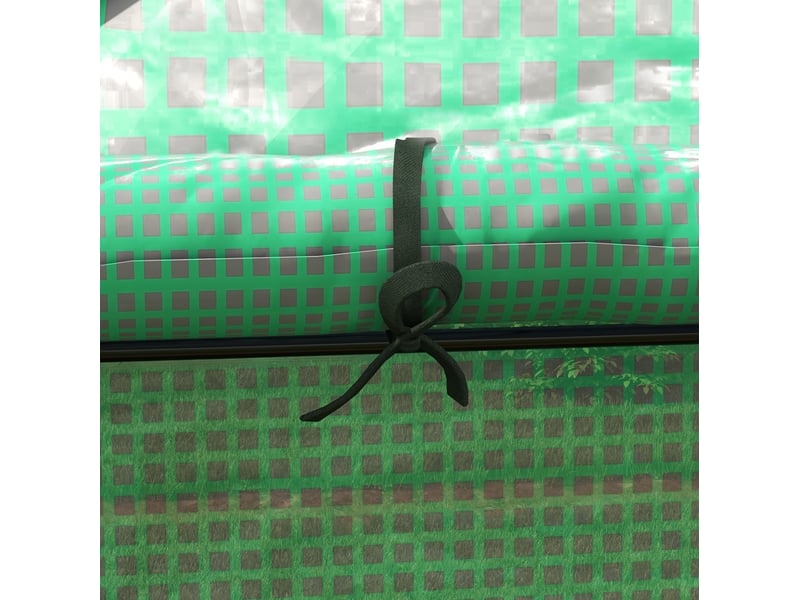  Film de rechange pour serre 140x73x190 cm – vert – pe renforcé, porte enroulable et fenêtres en maille  - Conforama E