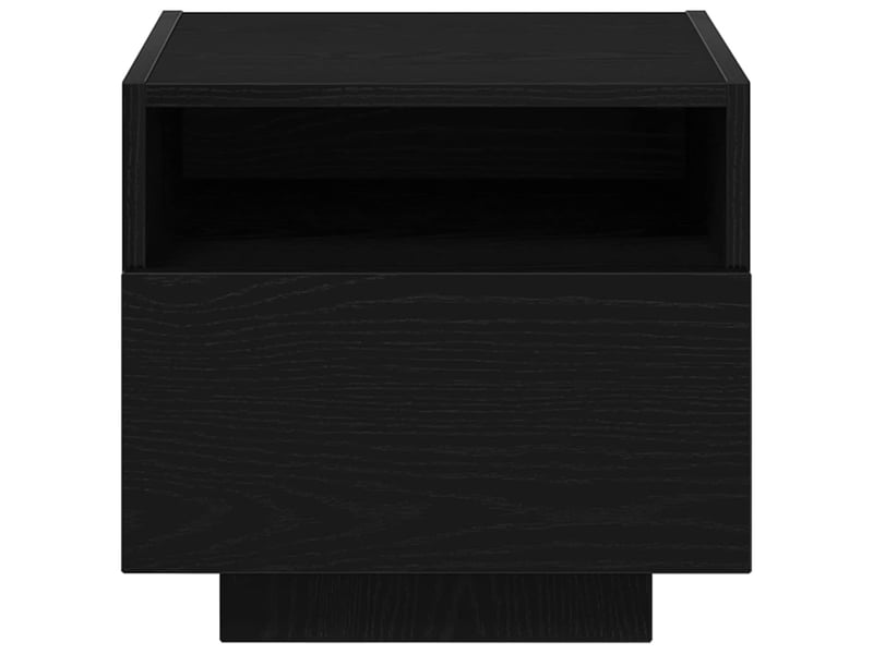  Table de chevet - cabinet de chevet - table de nuit chêne noir 40 x 39 x 37 cm bois d'ingénierie  - Conforama E