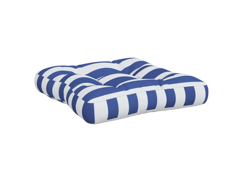  Lot de 3 coussins de palette, coussins de canapé rayures bleuesblanches cf59697  - Conforama E