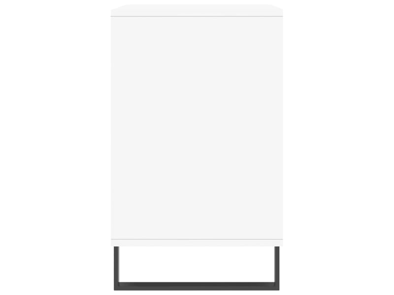  Meuble à chaussure blanc brillant 102x36x60 cm bois ingénierie shl7115  - Conforama E