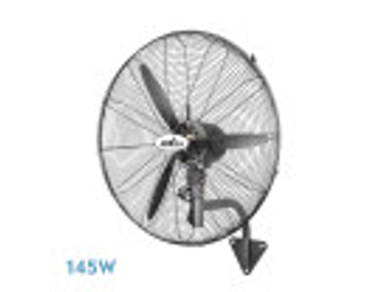  Ventilateur mural industriel fabrilamp borrasca 145 w noir 3 vitesses ø 56 cm orientable 239361009 - Conforama B