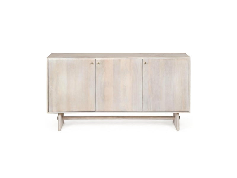 Buffet en bois pour le salon 3 portes 150x45x80 bizzotto elisheva - Conforama C