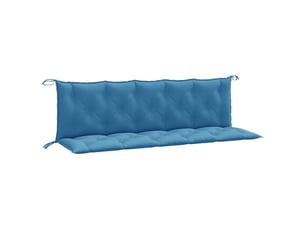 Lot de 2 coussins de banc de jardin, coussins d'assise bleu mélangé tissu cf58648