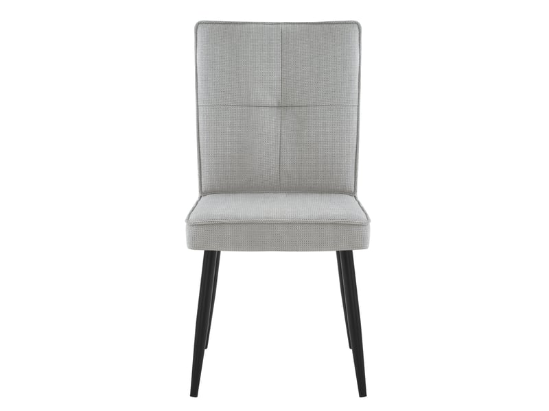 Lot de 2 chaises de salle à manger en chenille gris clair W5093P434244 - Conforama A