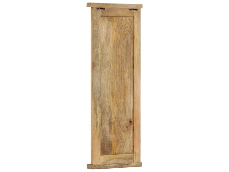  Lot de 2 porte-manteaux muraux vintage en bois de manguier massif 38 x 100 cm avec crochets robustes en fer en bois marron 02_0046939  - Conforama C