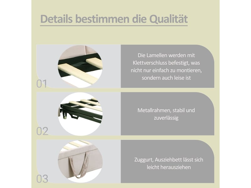  Canapé-lit 90180 x 200 cm forme en l velours beige design compact multifonction 2-en-1 couchage d'appoint  - Conforama E