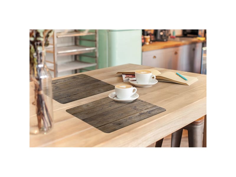  Sets de table planches de bois avec une structure spéciale lot de 6 placemats 45x30  - Conforama B