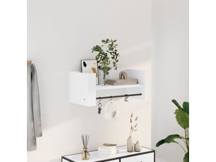 Étagère murale, étagère suspendue blanc 70,5x35x30,5 cm bois d'ingénierie cf42044