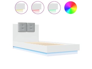 Lit simple 100x200 cm    coloris blanc