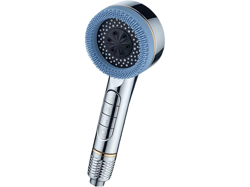  Pommeau de douche haute pression, pommeau de douche à économie d'eau avec flexible de 1,5 m, argent  - Conforama A