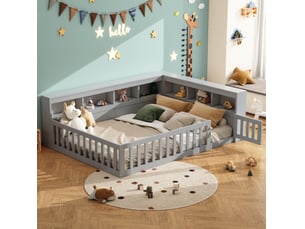 Lit 2 places 140x190 cm HAVRYA coloris gris