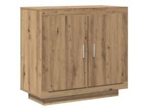 Buffet - bahut - meuble de rangement chêne artisanal 80x40x75 cm bois d'ingénierie