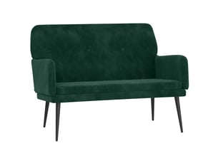 Banc chambre, banc de lit vert foncé 108x79x79 cm velours