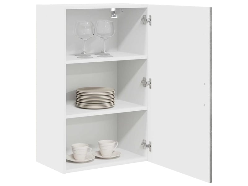  Meuble mural de cuisine | armoire de cuisine gris béton 50x31x80cm  - Conforama C
