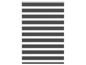 Store zèbre, store de fenêtre noir 95x150 cm largeur du tissu 90,9 cm polyester cf48950