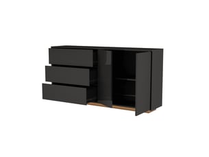 Armoire <strong></strong> <strong></strong> coloris noir largeur 160 cm